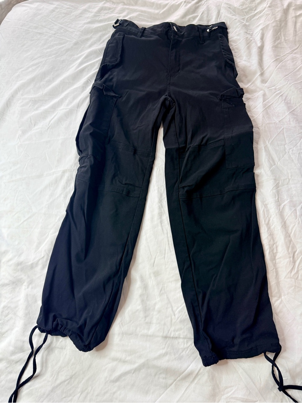 Men's Black Cargo Utility Pants - Unbranded